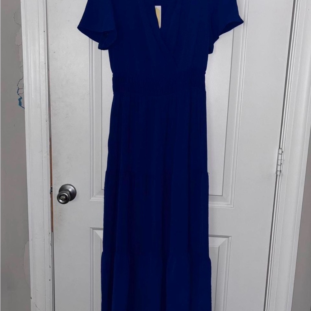 Women's Royal Blue Midi Dress